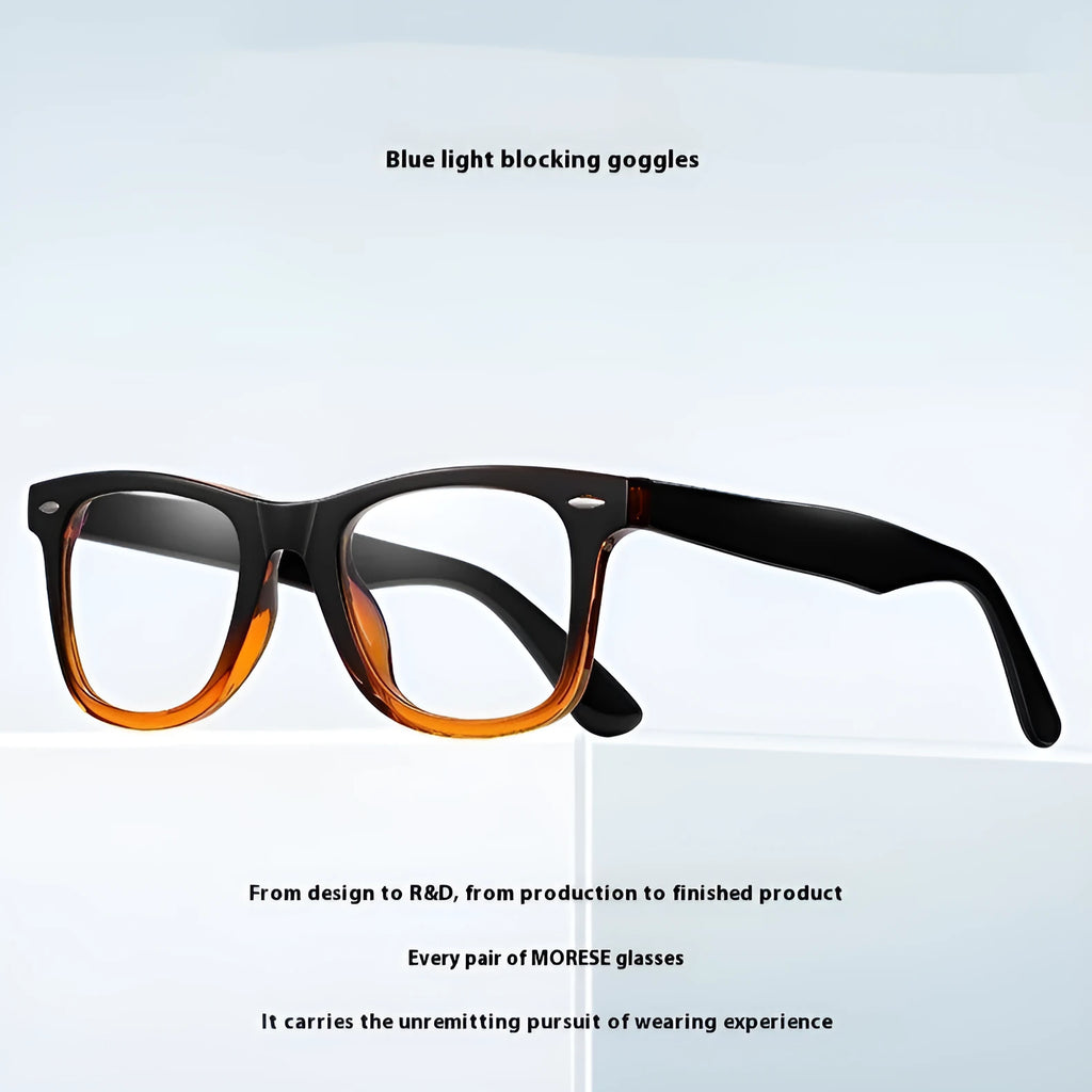 Retro-style full-frame optical glasses with a TR90 frame and PC lenses in a selection of ten colours