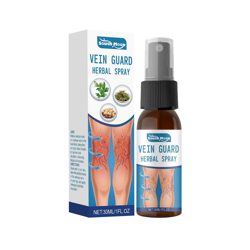 30ml bottle of herbal body care spray with menthol and botanical plant extracts