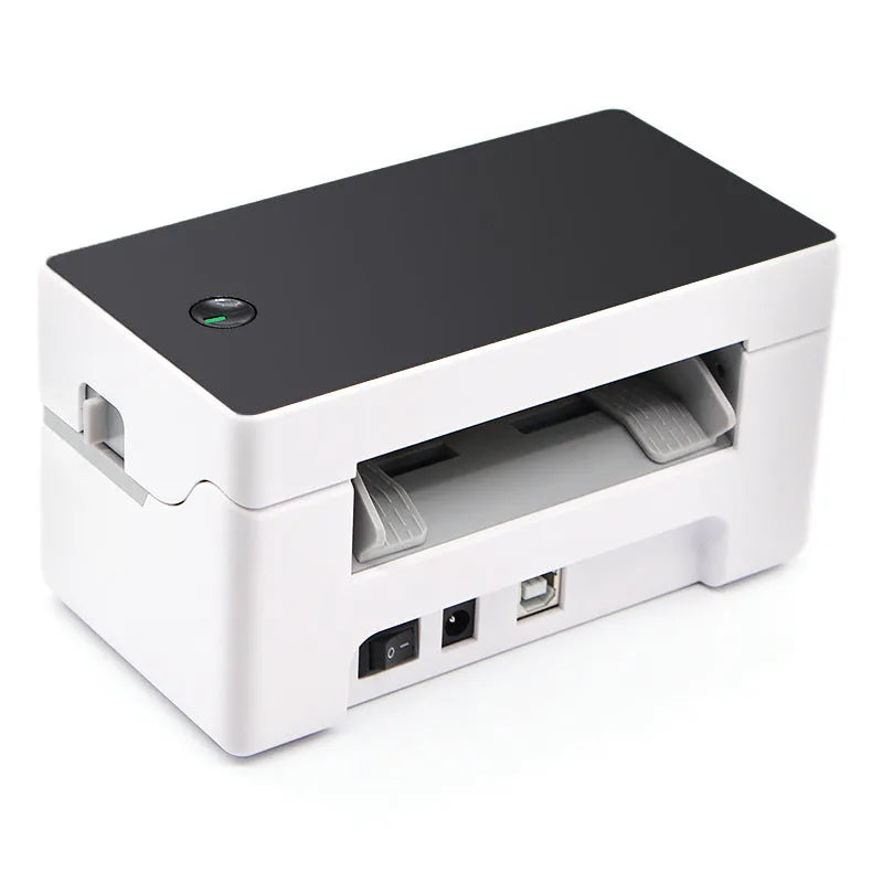 Thermal label printer with Bluetooth and USB, 150mm/s speed, compact 16x8x8 cm desktop model
