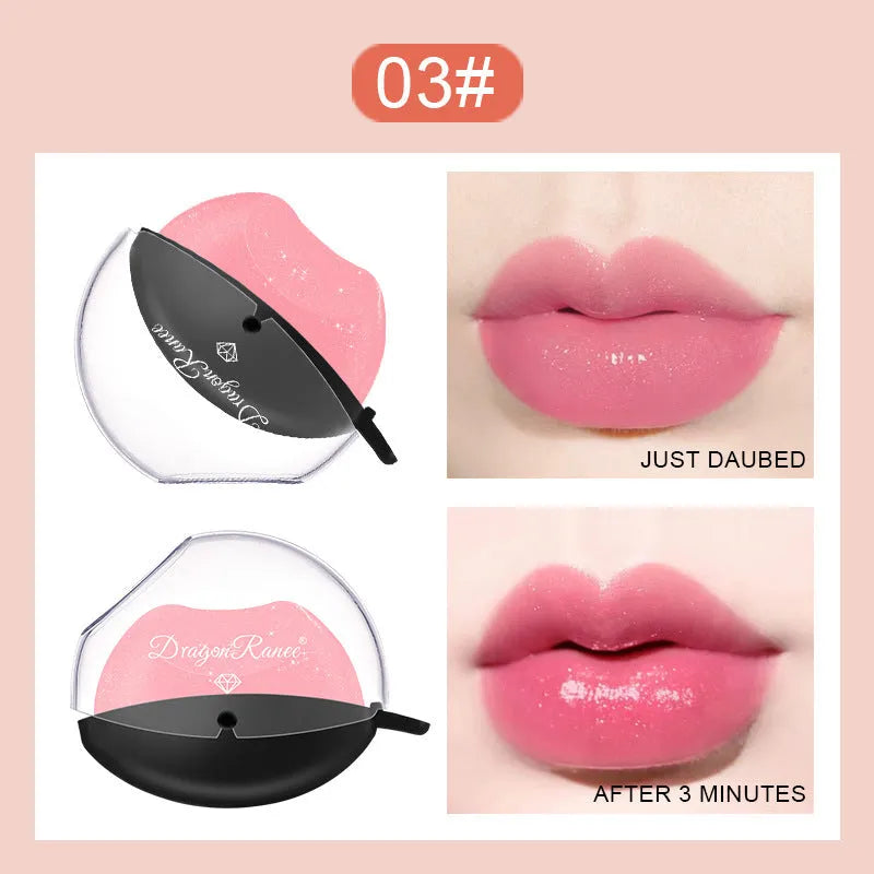 Lazy Lips pearlescent glitter lipstick 9.8g in a shade showing golden flash and water shine finish