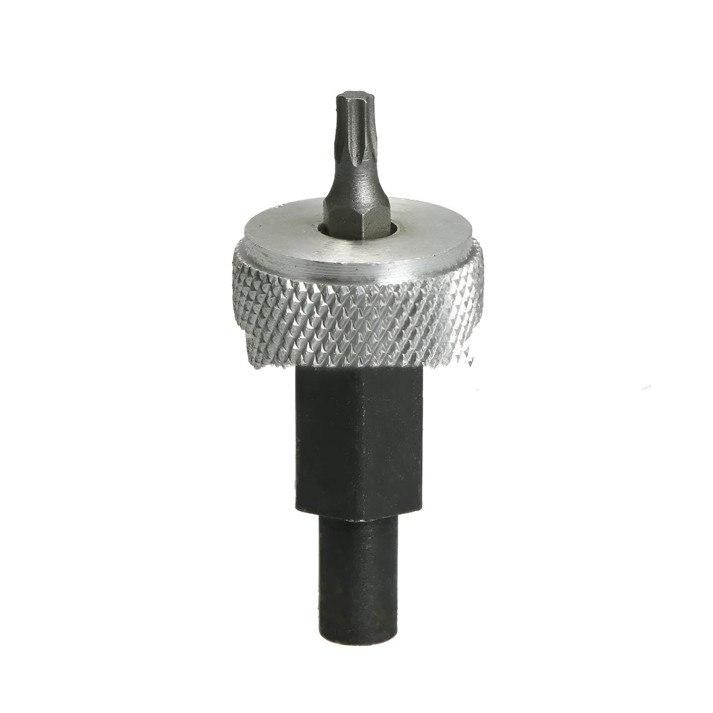 Ignition module wrench tool for distributor block mounting with knurled aluminium knobs