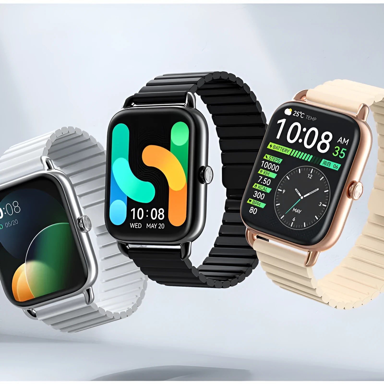 HAYLOU LS11 smart sports watch with AMOLED display shown on wrist in black colour