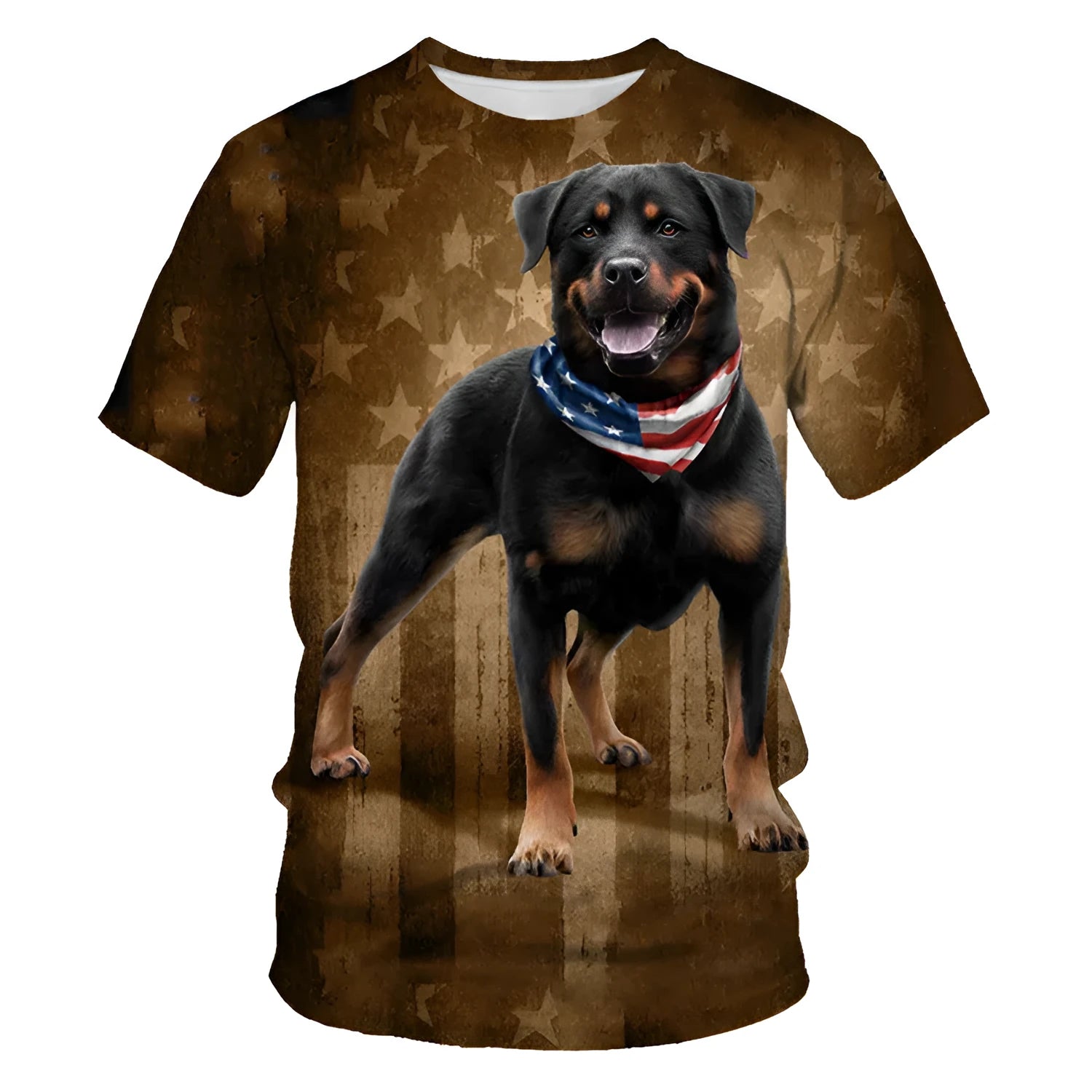 Mens black 3D digital print short sleeved T shirt, no-collar, polyester fibre, sporty style, size XXS to 4XL