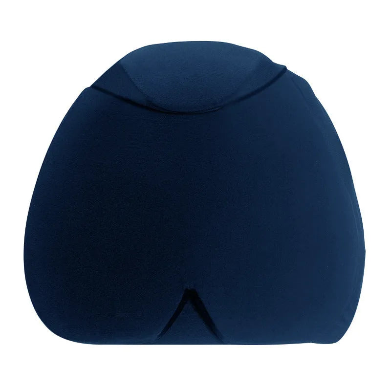 Solid colour cold compress cap for headache relief in black, dark blue, or pink.