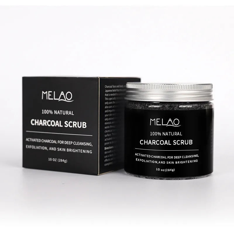 Pure white body bamboo charcoal facial scrub 280g set with frost cream and moisturising cream