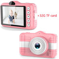 sky blue cartoon digital camera with 3.5 inch screen and anti-fall silicone case
