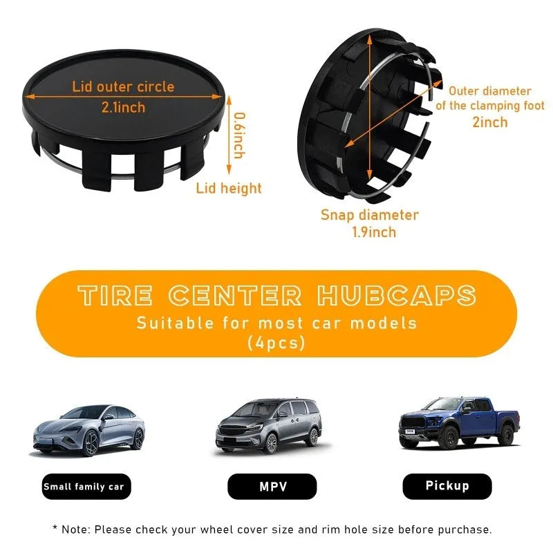 54mm plastic wheel centre cap for Japanese wheels in black and silver colours
