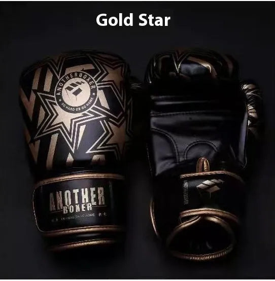 A pair of children's vertical-style boxing gloves in a choice of colours, showing the XINGX star design.