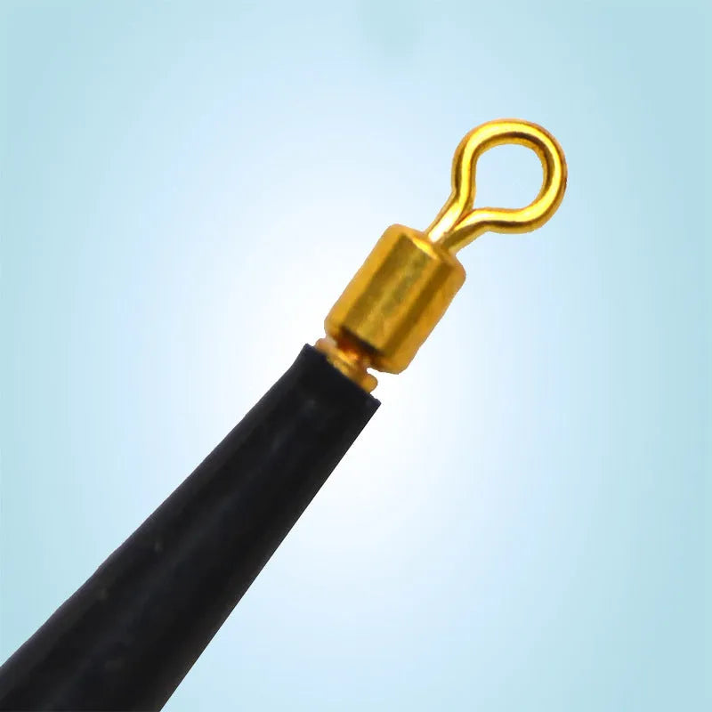 Copper head rotating fishing float seat tackle with rubber and metal construction in three sizes