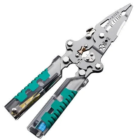8.8 inch electricians pliers and wire stripper tool with rust prevention coating