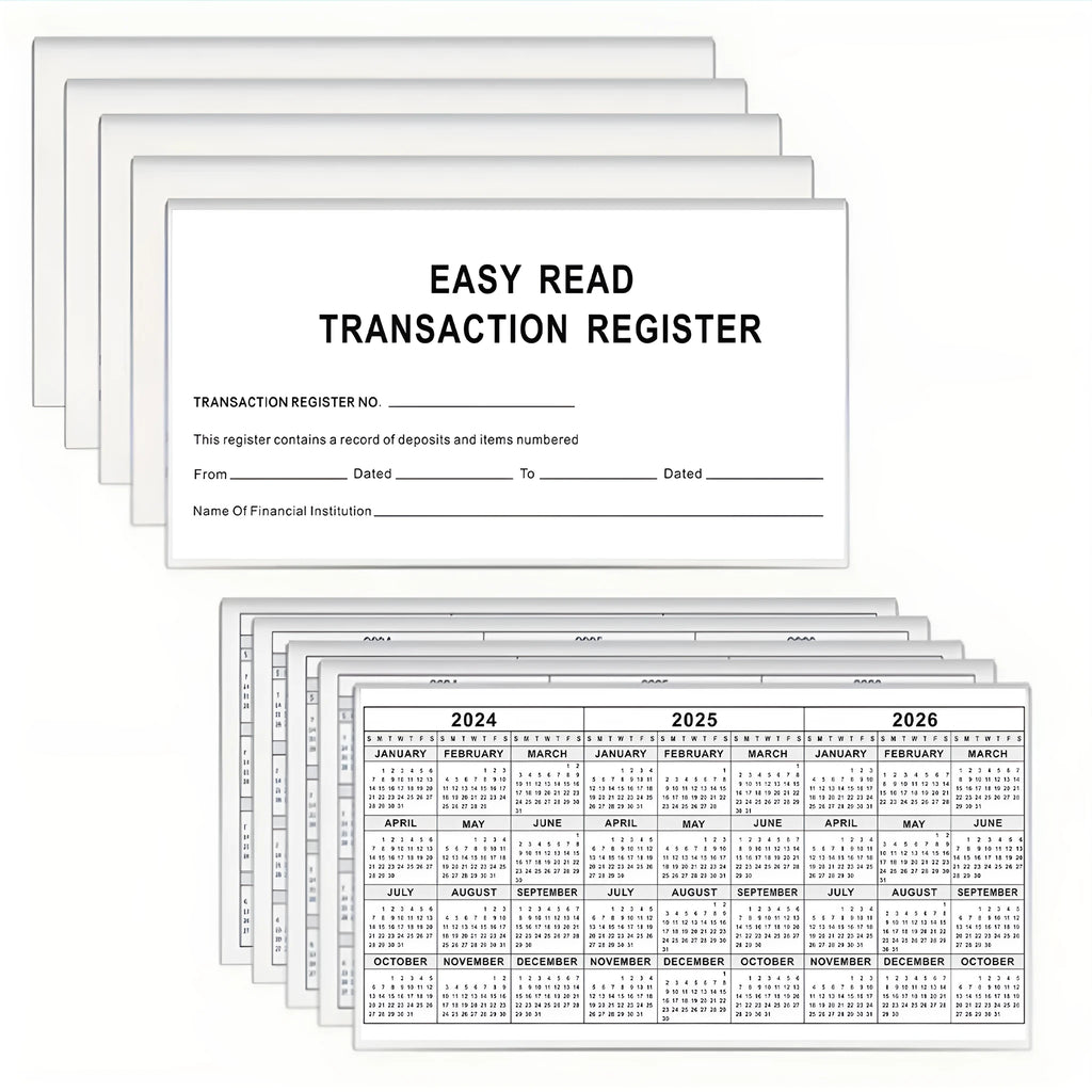Paper deposit journal in 54K specification for bank checking account record keeping