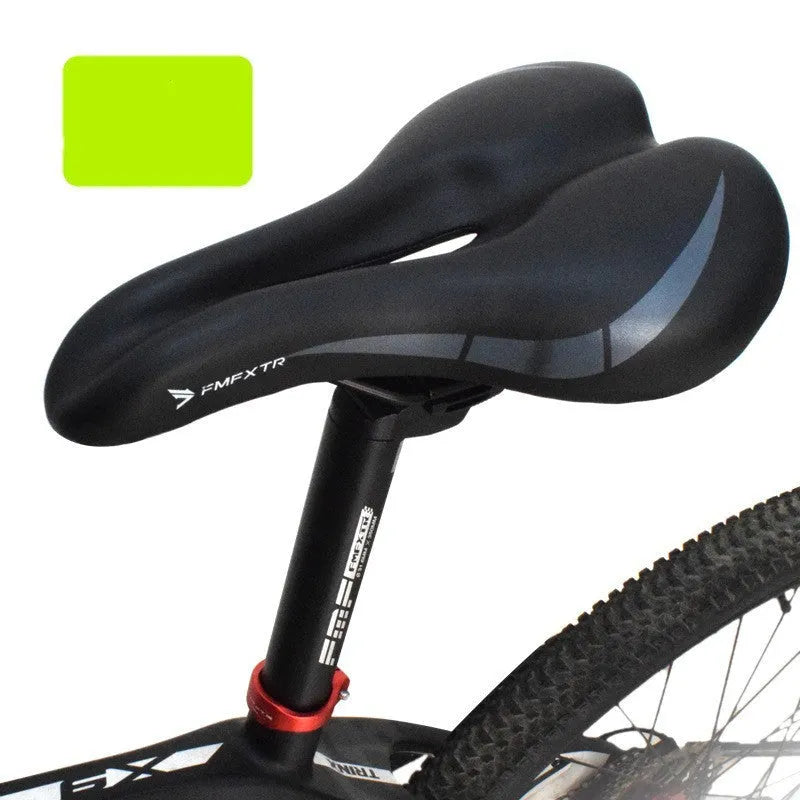 PU leather bike saddle cushion with hollow design, colour 3147, shown next to dimensions 270mm by 180mm.