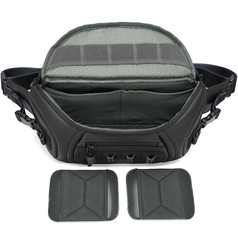 Waterproof Oxford cloth camera shoulder bag in black, grey, or green colours for DSLR equipment