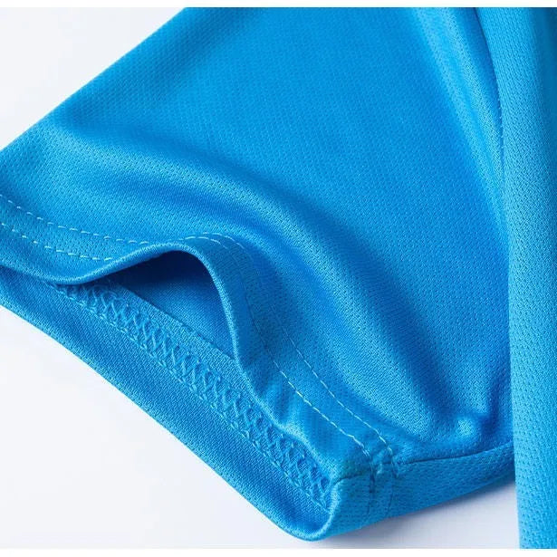Men's quick-drying summer T-shirt in nylon polyester blend available in eight colours including fluorescent green