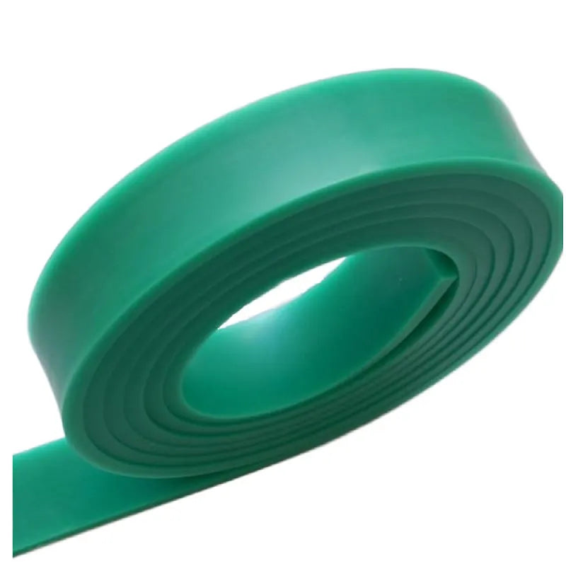 Green handled aluminium alloy scraper measuring 50cm long with 10cm wide thickened silk screen surface