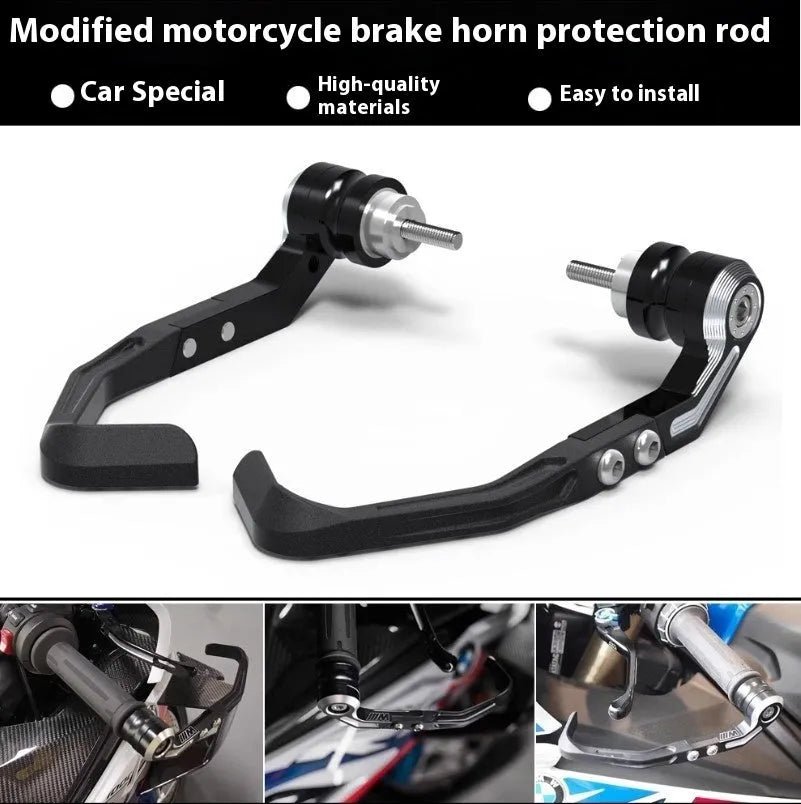 Pair of black CNC anti-slide bow guards for Honda CBR650 motorcycle.