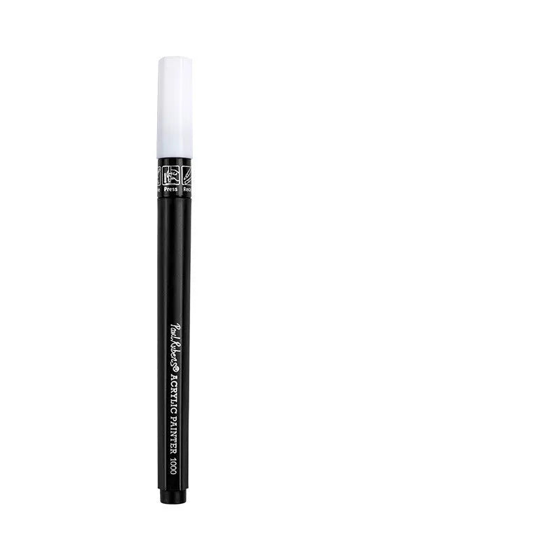 White Rubens acrylic marker with plastic body for anime art and propylene surface marking