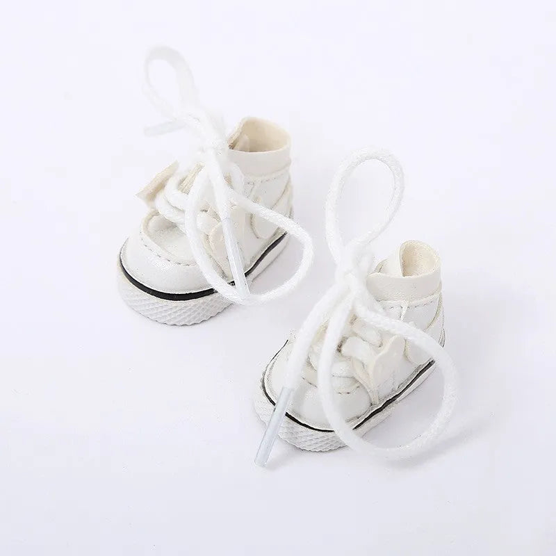 A pair of polyurethane doll shoe accessories for a 17cm figure, shown in a selected style and colour.