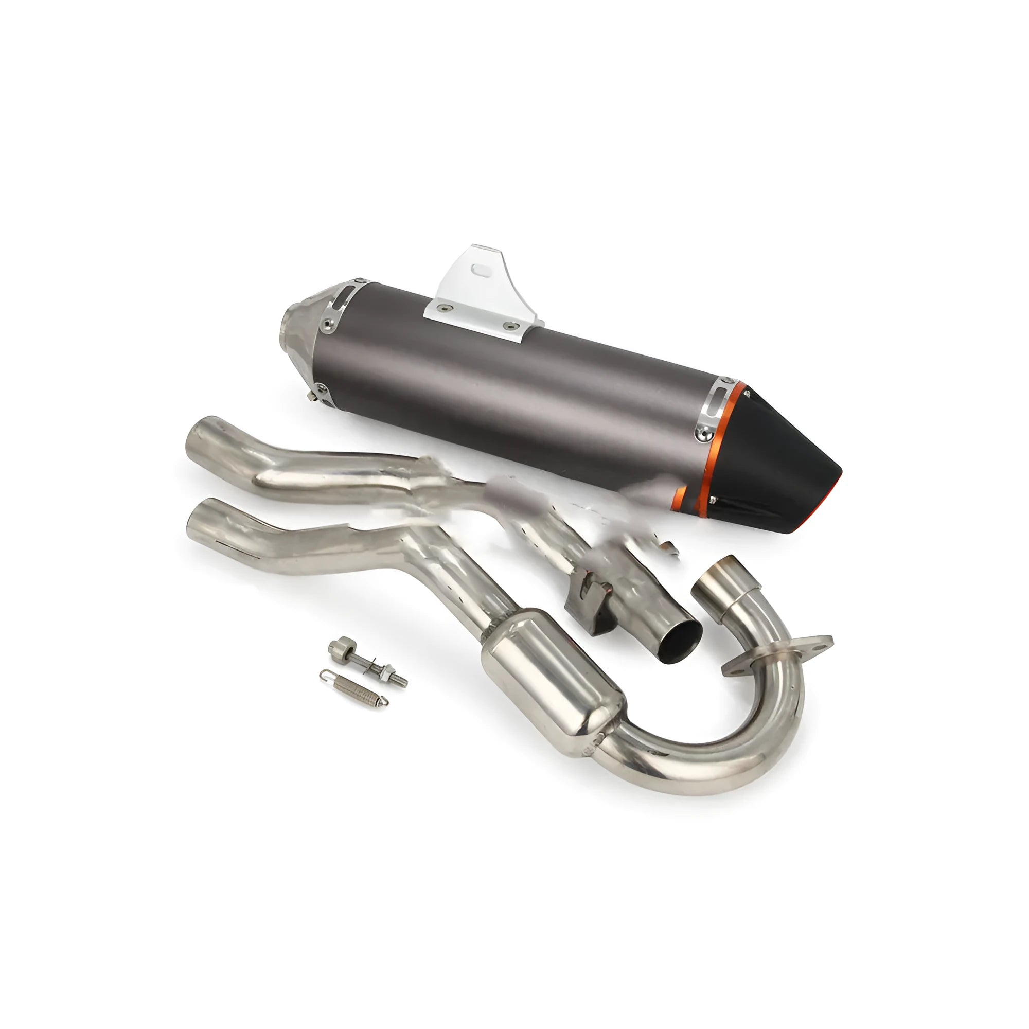 Full section off-road motorcycle exhaust pipe for Honda CRF230 in silver colour