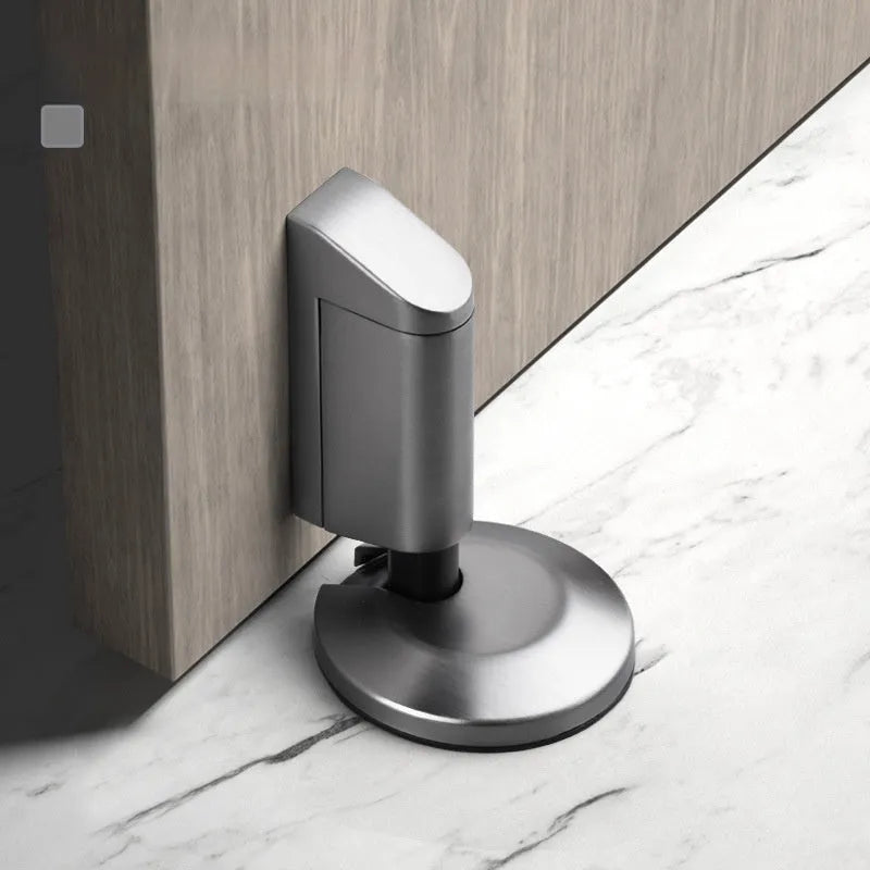 Zinc alloy invisible door stopper in modern simple style showing colour options