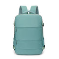 Large capacity dry wet separation backpack in solid colour with breathable design, free size, 20-35L
