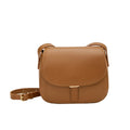 Small square PU crossbody bag for women in black, brown, and coffee with single shoulder strap