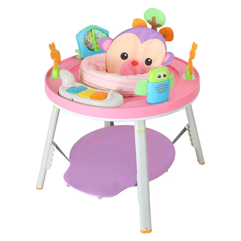Baby jumping chair in duck design with three-in-one bouncing, gymnastic and activity functions