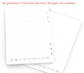 Loose spiral notebook refill core with Zodiac Forest paper and assorted metal pen refills