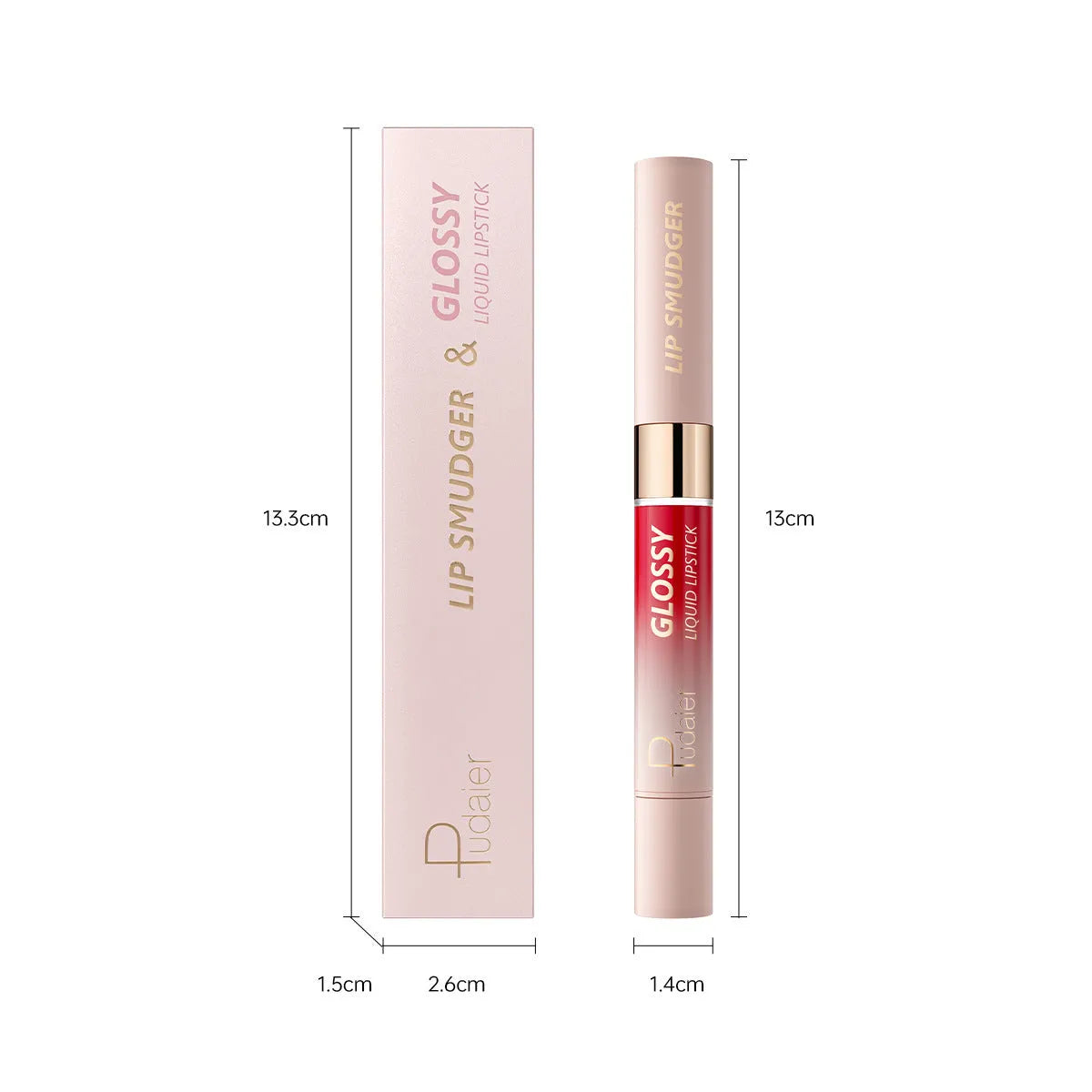 Double-headed lipstick in 10 colours with matte finish and moisturising formula