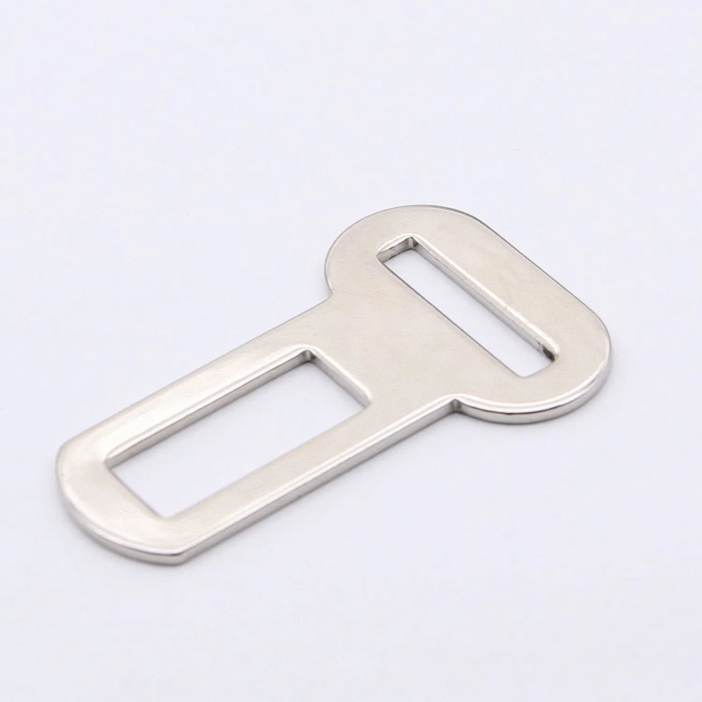 26mm silvery metal pet car safety buckle for vehicle travel restraint systems