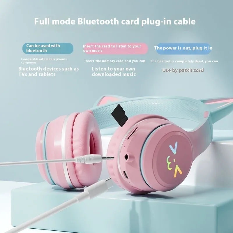 Bluetooth headset BT035C with gradient colour finish and breathing light