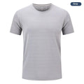 Crystal silk round neck t-shirt in solid colours with quick-drying polyester and spandex fabric