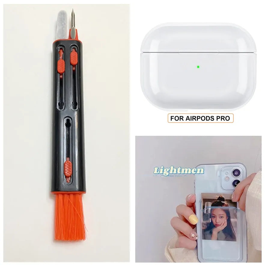 Clear transparent PVC iPhone case with a card slot on the back, shown fitting an iPhone model.