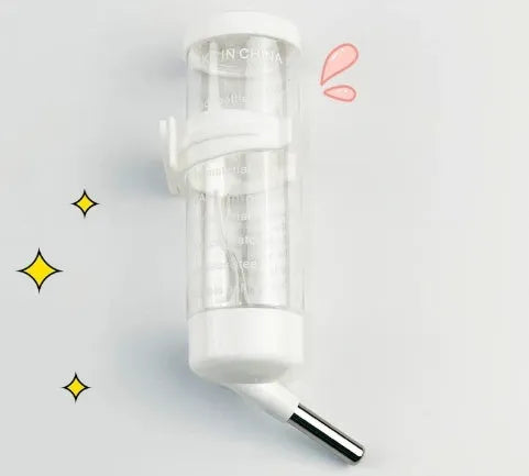 Green plastic ball kettle leak-proof water feeder for small pets, shown with a ball valve.