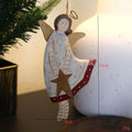 Hand-painted wooden door plaque showing a carved love heart design in a country style.
