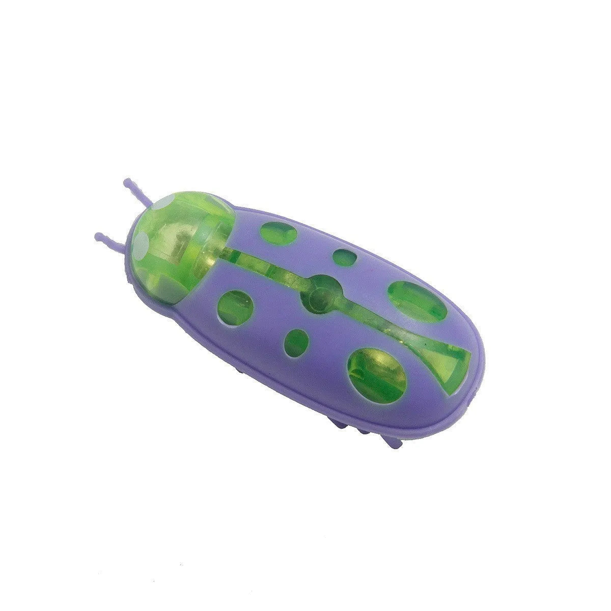 Electric jumping worm cat teaser toy in plastic with insect design for pet play