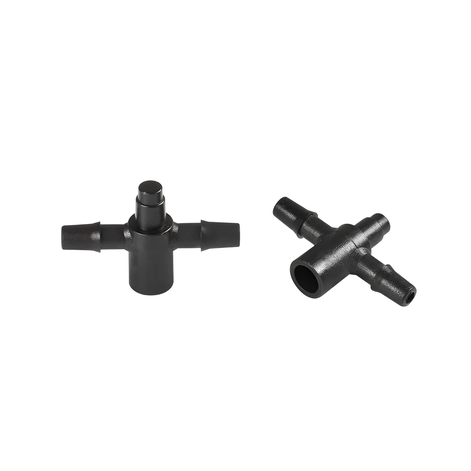 PE plastic tee water distributor for micro spray irrigation systems with sun protection properties