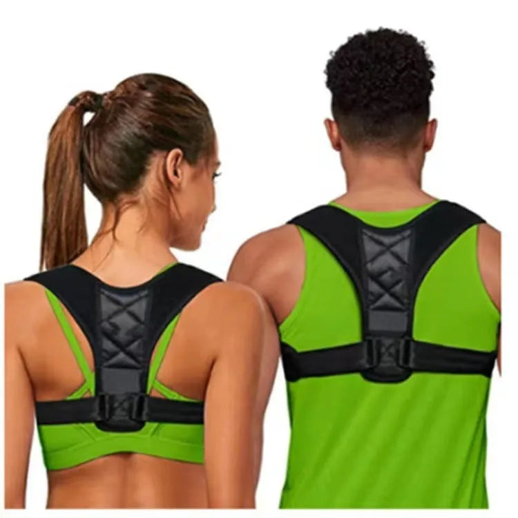 Babaka brand nylon back correction posture support band shown on a person.