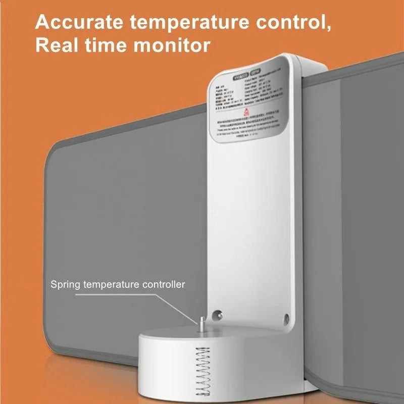 Portable milk warmer with white digital display, USB cable, and 6000mAh battery for bottle warming