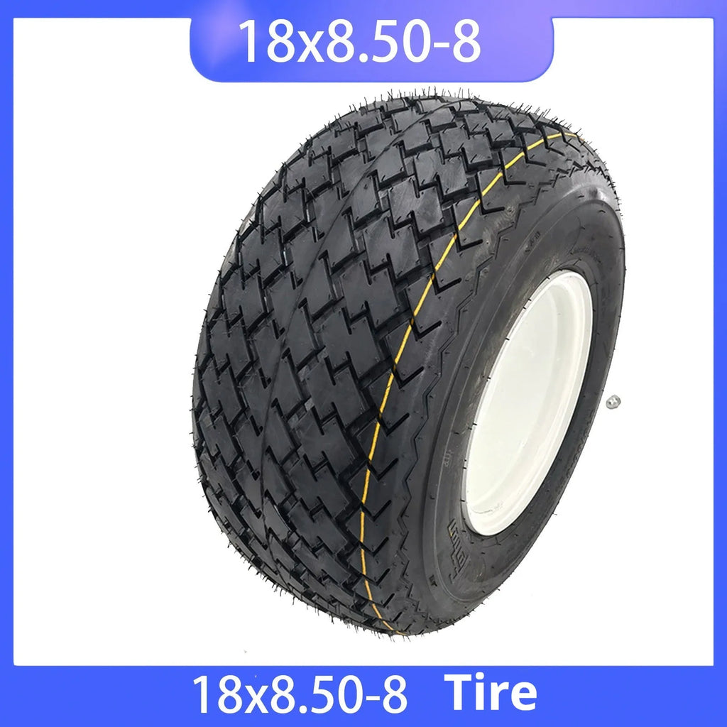 18X8.50-8 vacuum tyre for golf buggy with wheel hub option, 410mm diameter