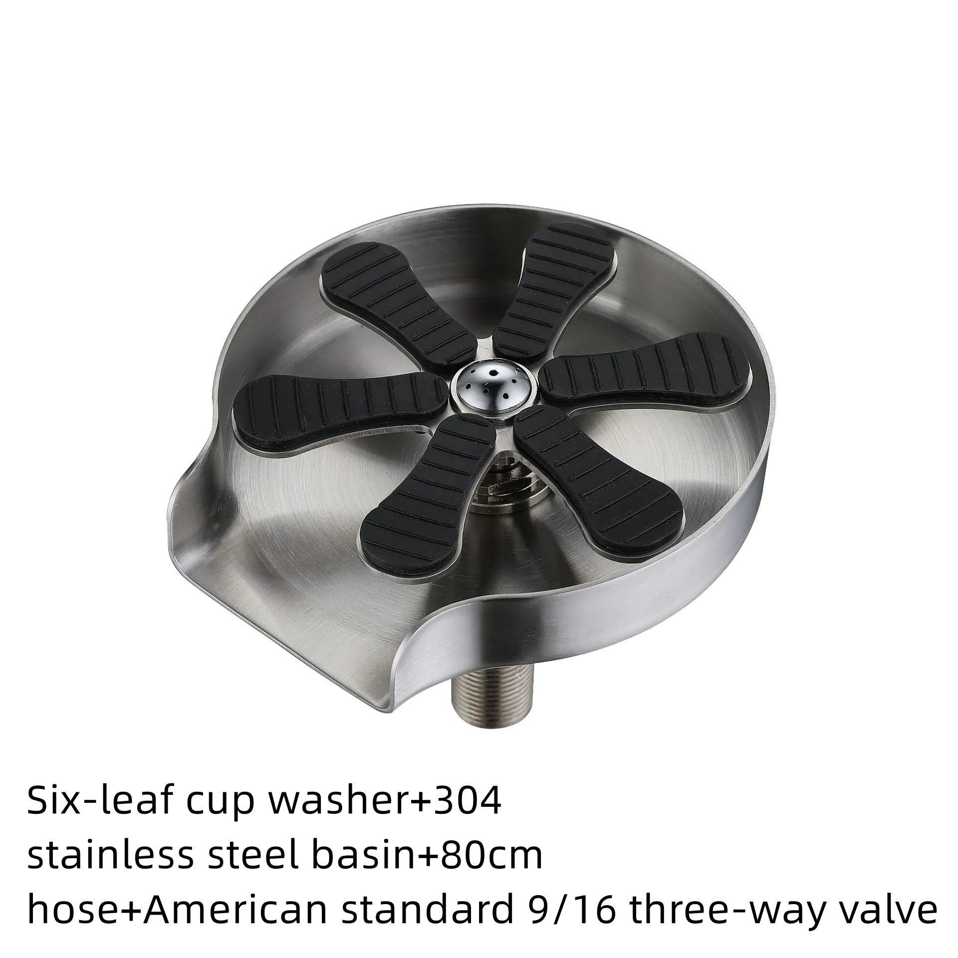 Stainless steel cup washer plumbing component with 30mm seat diameter