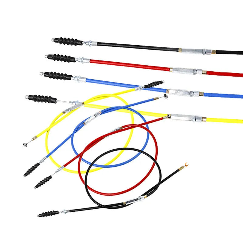 Scrambling motorcycle ATV control cables 0.98m length in four colour options