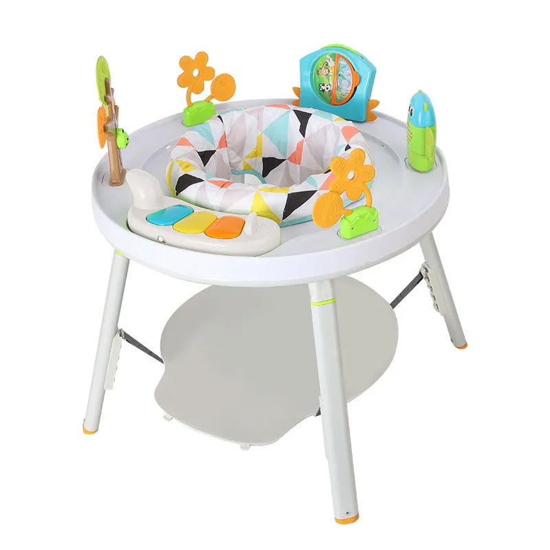 Baby jumping chair in duck design with three-in-one bouncing, gymnastic and activity functions