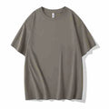 Heavy 230g cotton blend drop shoulder T-shirt in loose fit, shown in a solid colour.