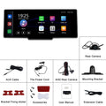 10.26-inch car DVR display with rear view camera mounted on dashboard