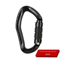 Automatic master lock climbing carabiner in multiple colour options for rock climbing equipment