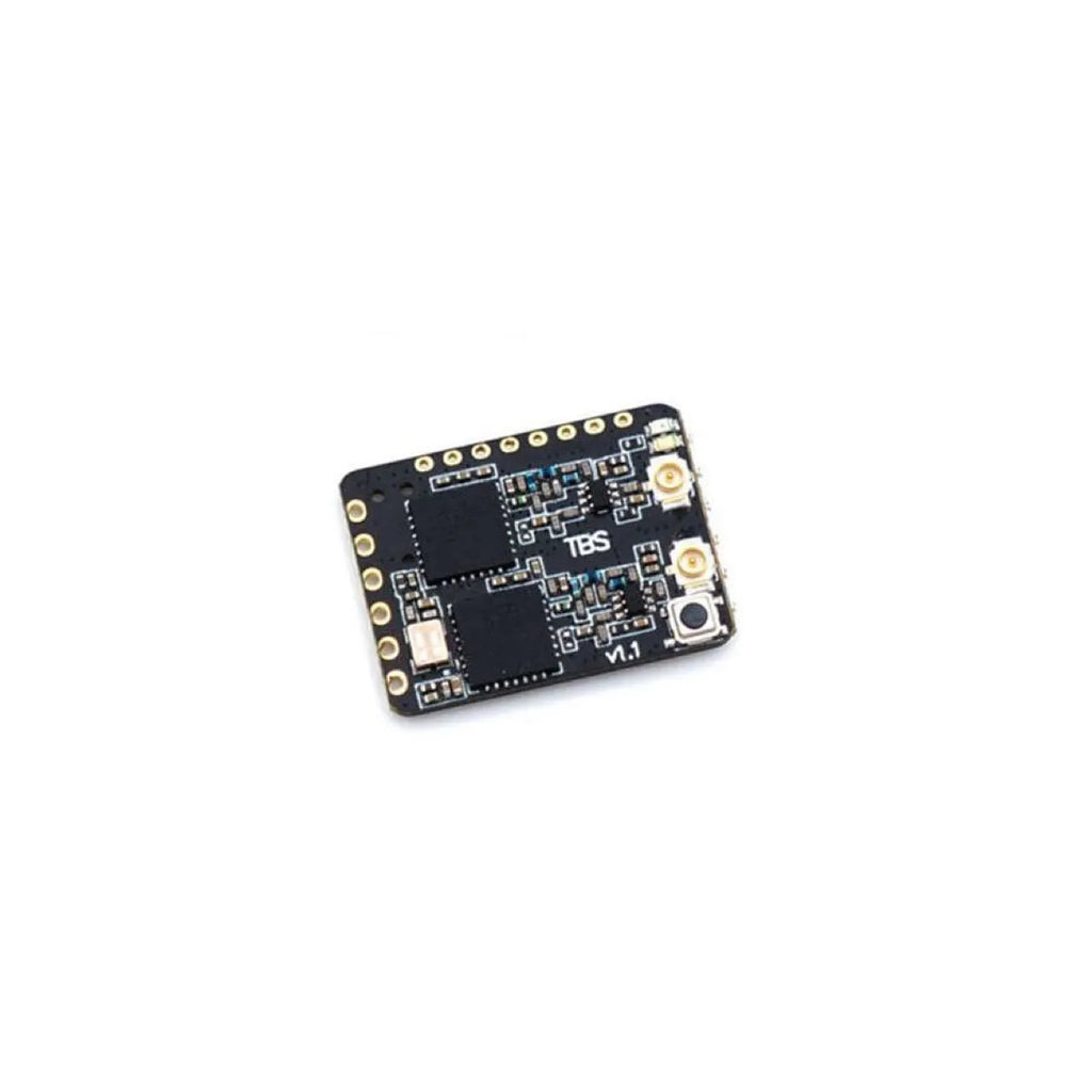 TBS Crossfire Diversity Nano RX receiver with two micro antennas and silicon wires