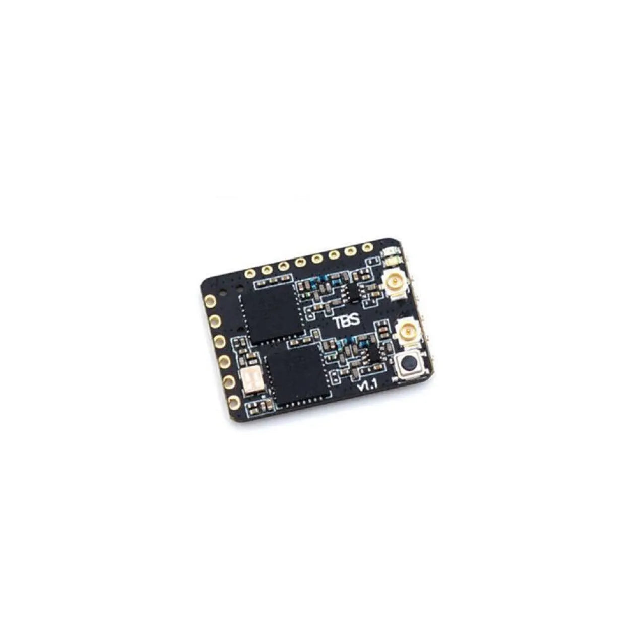 TBS Crossfire Diversity Nano RX receiver with two micro antennas and silicon wires
