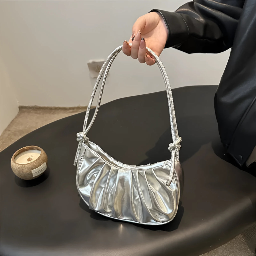 Korean style soft messenger bag in horizontal square shape with sandwich pocket and file organisation