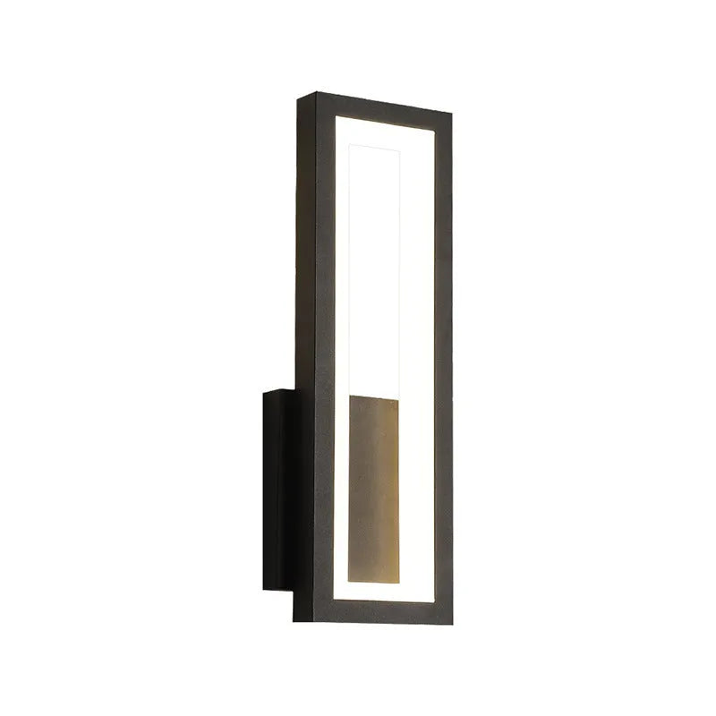 Personality Corridor Wall Light with Nordic PVC design in black, gold, or white finishes